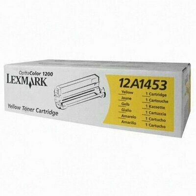Genuine Lexmark 12A1453 Yellow Toner Cartridge