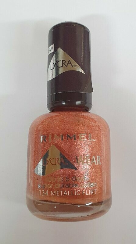 Rimmel Lycra Wear Super Durable Polish 134 Metallic Flirt