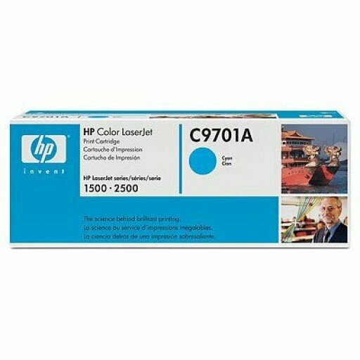 HP C9701A Toner Cartridge Cyan, LaserJet 1500, 1550, 2500- Original