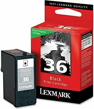 Genuine Lexmark 36 Black Ink Cartridge