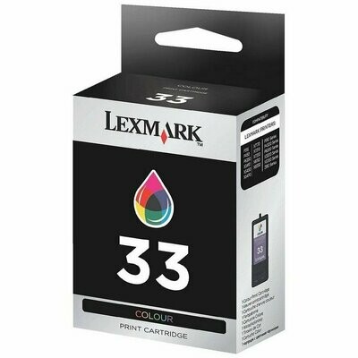 Genuine Lexmark 33 Colour Ink Cartridge