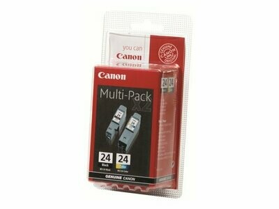 Genuine Canon Multi-Pack 24 Black and Colour (BCI- 24 CL/BK)