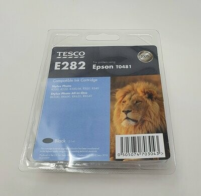Tesco Compatible E282 Epson T0481 Black Ink Cartridge