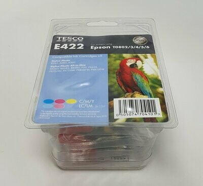 Tesco E422 Compatible Epson T0802/3/4/5/6 Coloured Ink