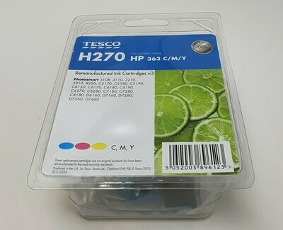 Tesco H270 Compatible HP 363 C/M/Y Coloured Ink