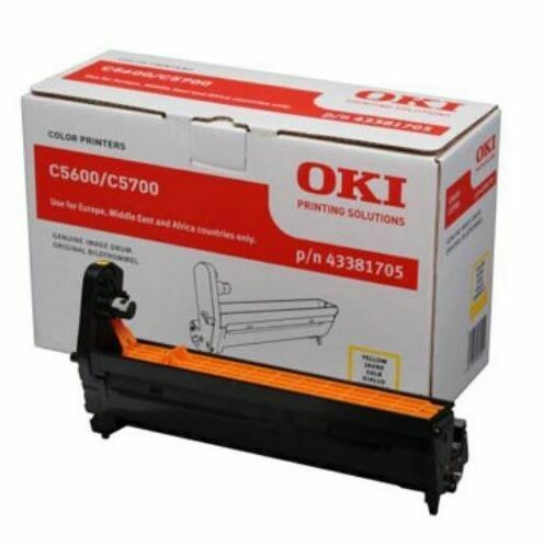 Genuine Oki C5600/5700 Yellow Image Drum 43381705