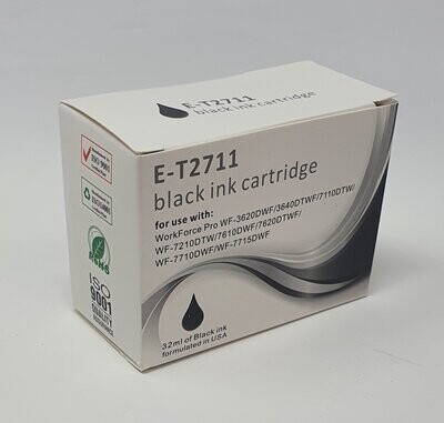 Compatible Epson 27 Black Ink (E-T2711)
