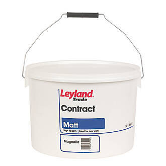 Leyland Trade Contract Vinyl Matt Emulsion Paint Magnolia 10Ltr