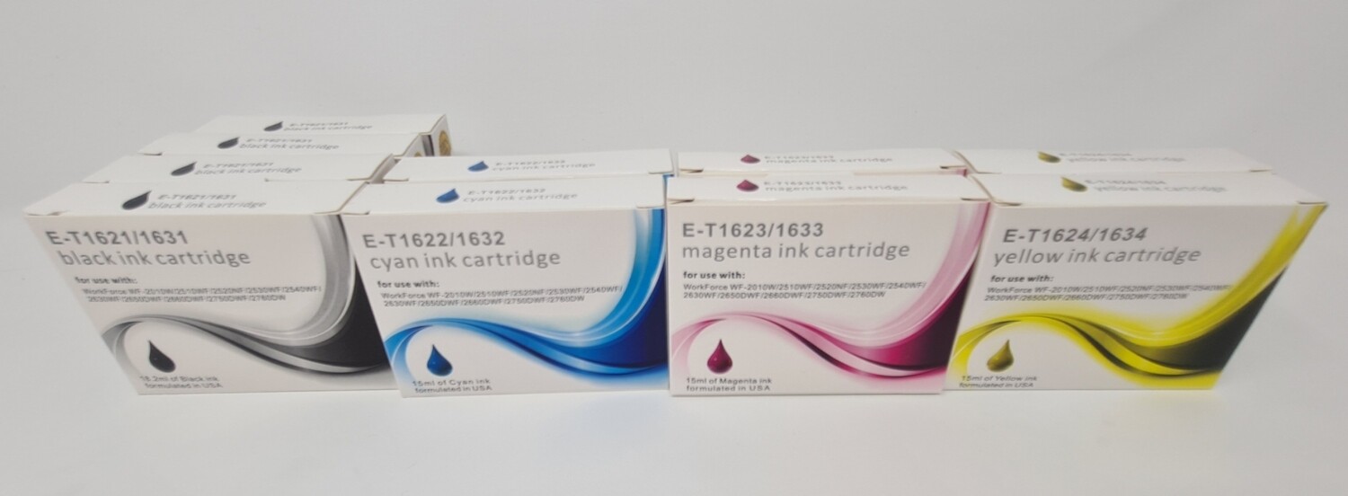 Compatible Epson 16 Bulk pack 4x BK, 2xC, 2xY, 2xM