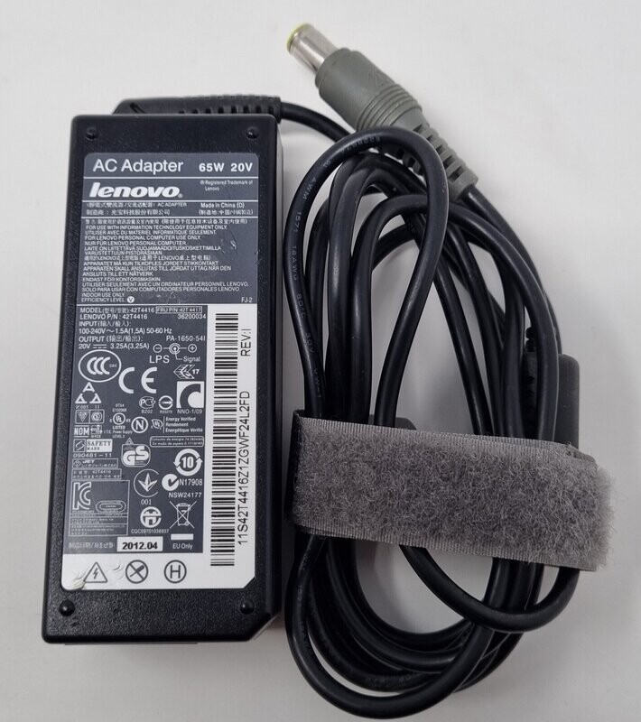 Used Genuine Lenovo Charger 42T4416 20V 3.25A