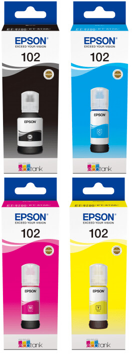 Epson 102 4 Colour Ink Bottle Multipack