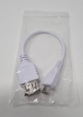 Micro USB to Female USB A (White)