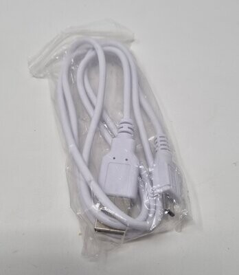 Micro USB to USB A Male (White)