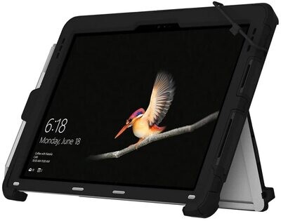 Griffin Survivor Slim Folio Case for Tablet (Folio, Microsoft, Surface Go, Black)