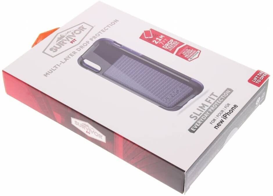 Griffin TA43984 Mobile Phone Case 14.7 cm (5.8 inches) Purple - Cases for Mobile Phones (Case, Apple, iPhone X, 14.7 cm (5.8 inches), Purple)