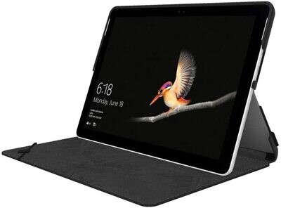 Incipio Faraday Folio - Protection à rabat pour tablette - Plextonium, cuir vegan - noir - pour Microsoft Surface Go