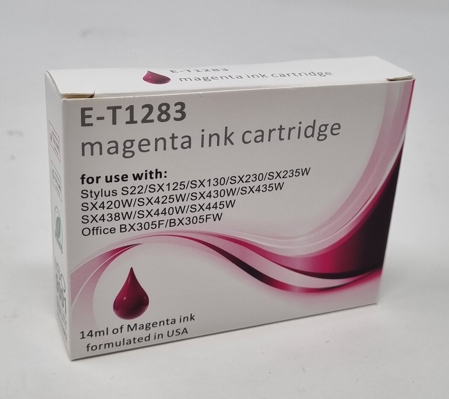 Compatible Epson T1283 Magenta Ink Cartridge E-T1283