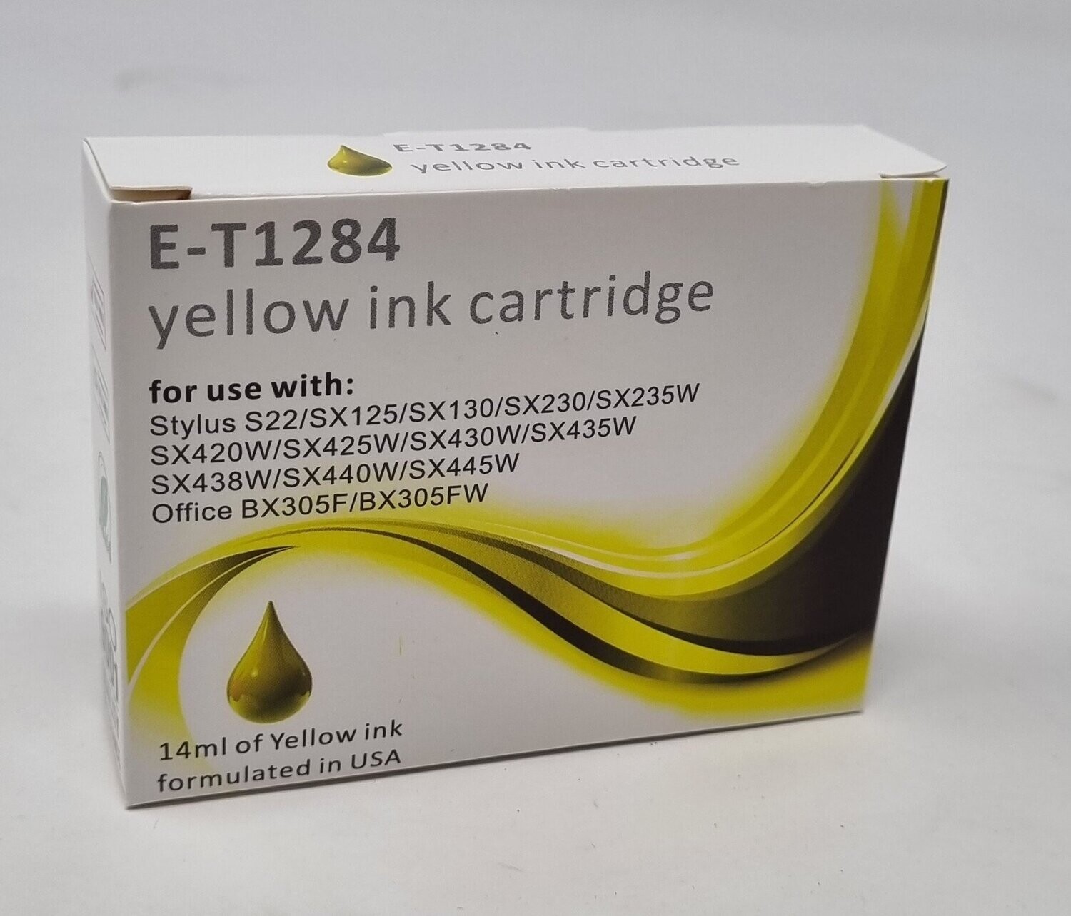 Compatible Epson T1284 Yellow Ink Cartridge E-T1284