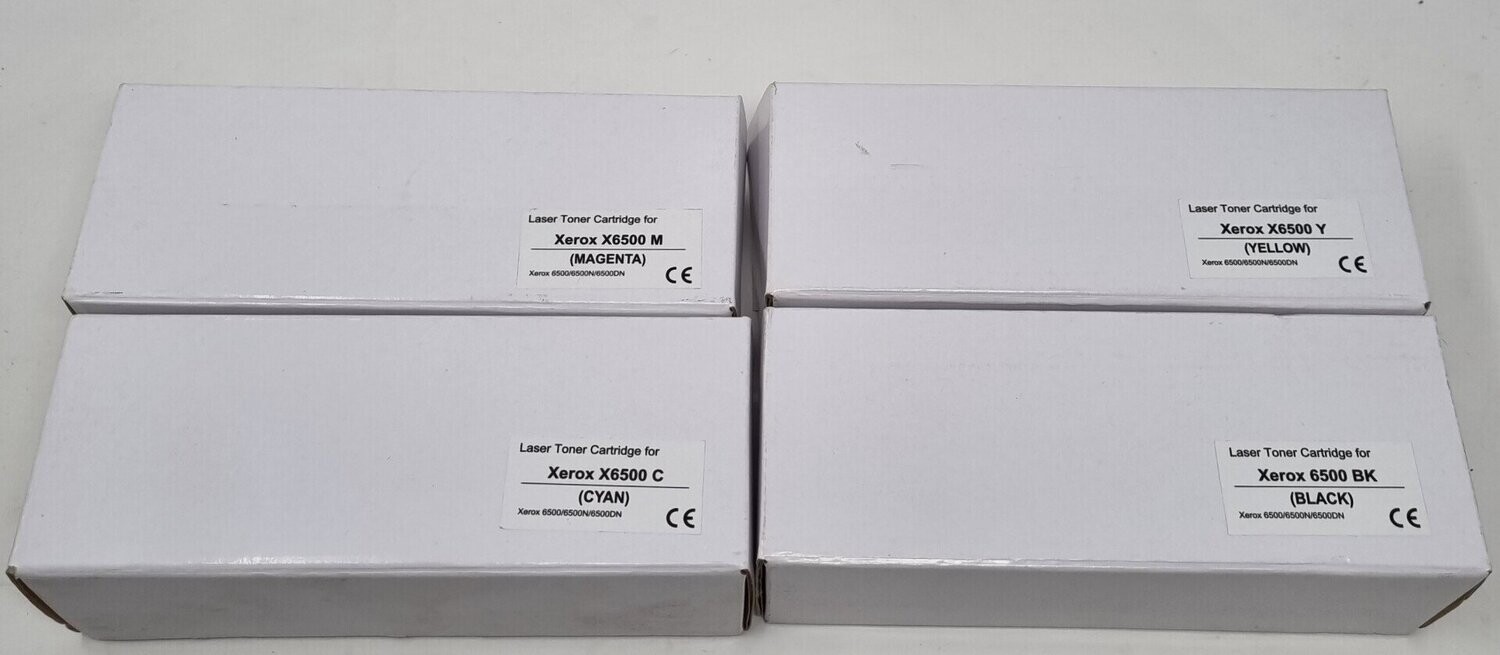 Compatible Xerox X6500 Set BK, Y, CY M Toner Cartridges