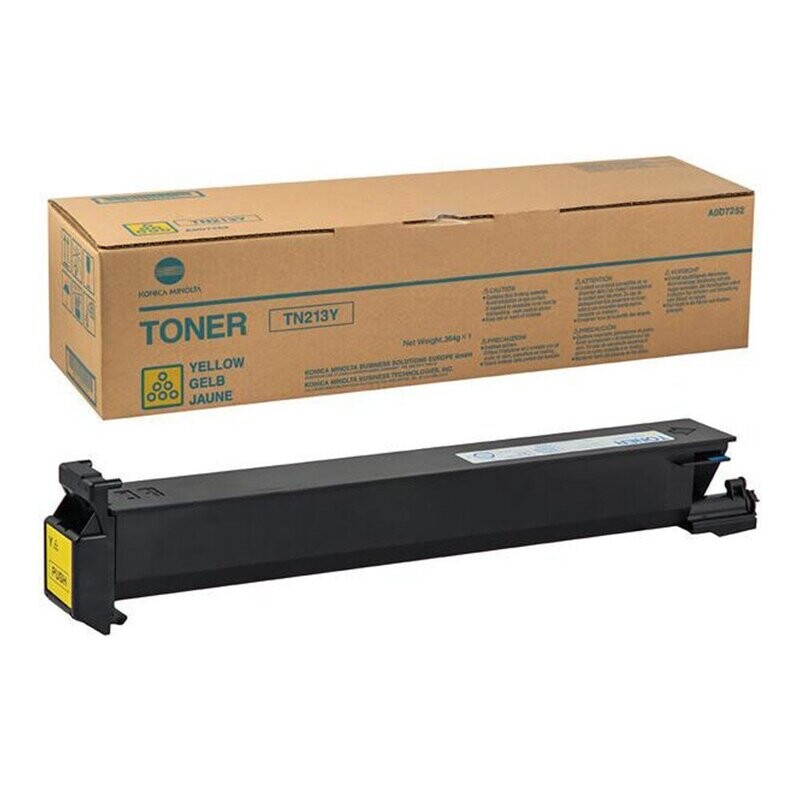 Genuine Konica Minolta TN213Y Yellow Toner Cartridge (A0D7252)
