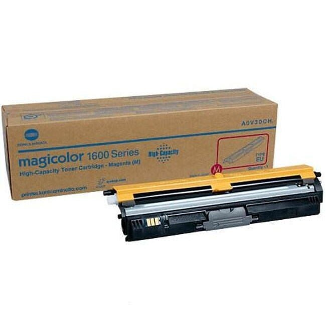 Genuine Konica Minolta magicolor 1600 series high Capacity Toner Cartridge Magenta (A0V30CH)