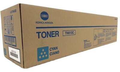 Genuine Konica Minolta TN613C Toner Cartridge Cyan (A0TM450)