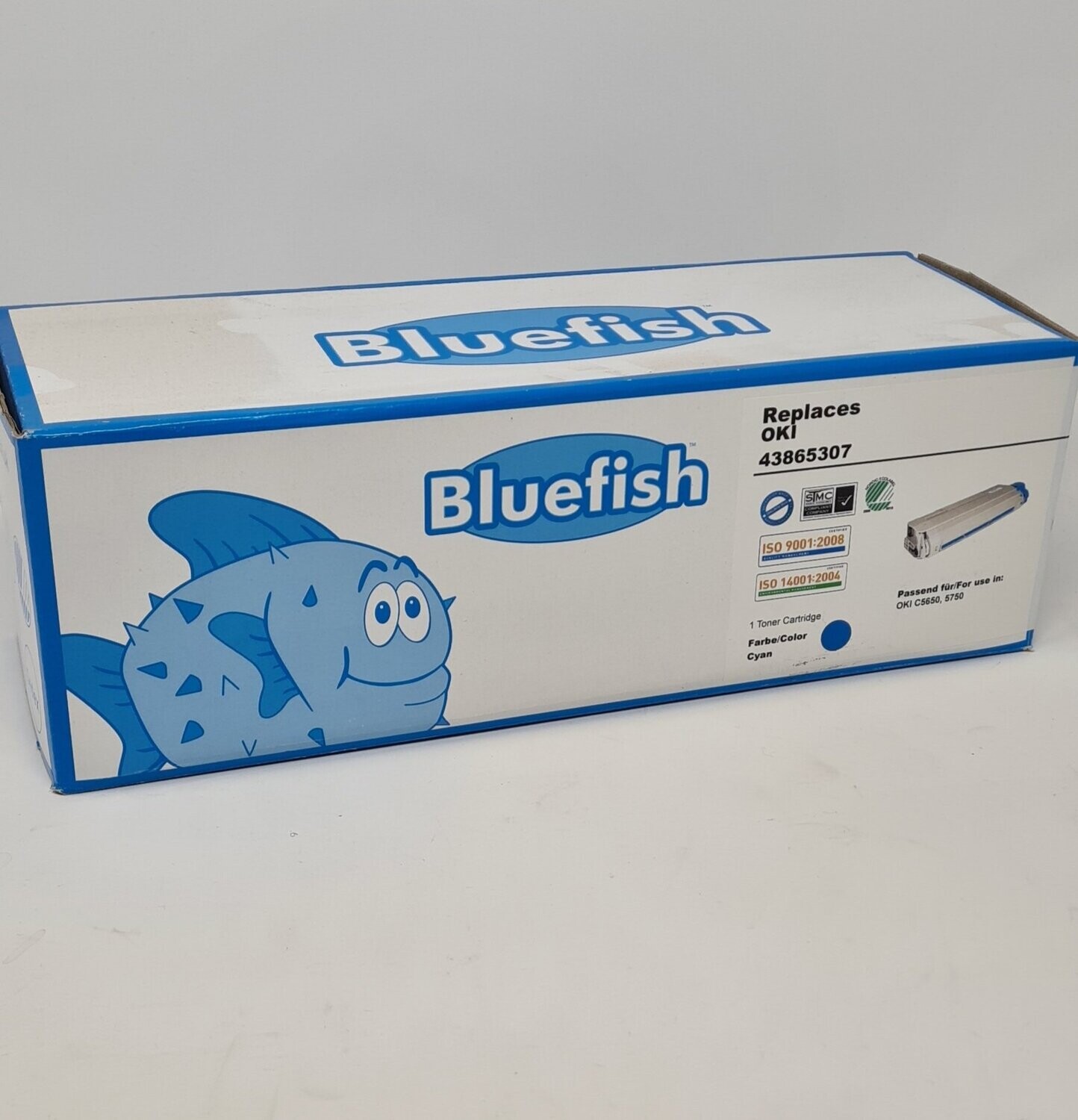 Compatible OKI  C5650 / 5750 Bluefish Toner Cartridge Cyan (43872307 )