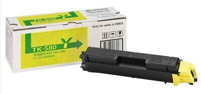 Genuine Kyocera TK-580Y Yellow Toner Kit