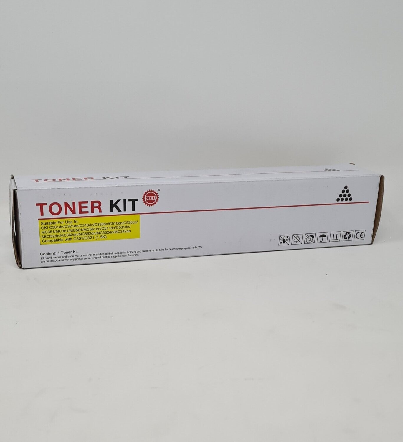 Compatible Oki Toner Kit C301 / C321 Yellow
