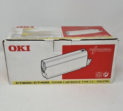 Genuine OKI C7200/C7400 Toner Cartridge C2 Yellow (41304209)