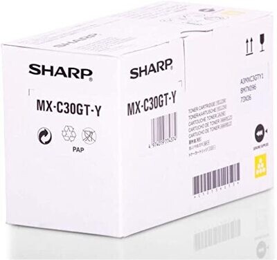 Genuine Sharp MX-C30GT-Y Yellow Toner Cartridge