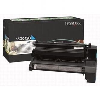 Genuine Lexmark 15G042C Cyan Toner Cartridge
