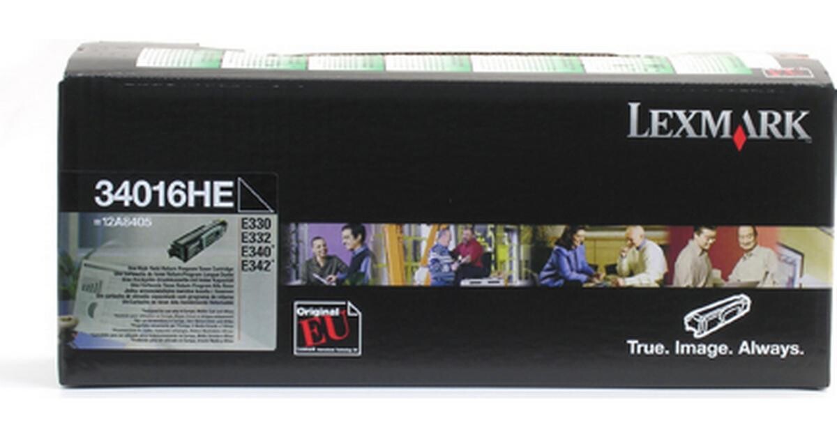 Genuine Lexmark 34016HE Black High Yield Toner Cartridge