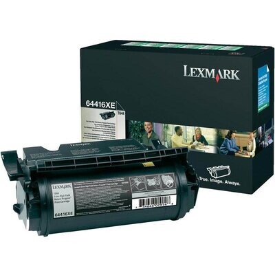 Genuine Lexmark 64416XE Black High yield Toner cartridge