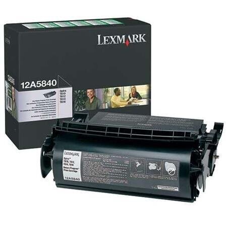 Genuine Lexmark 12A5840 Black Toner Cartridge