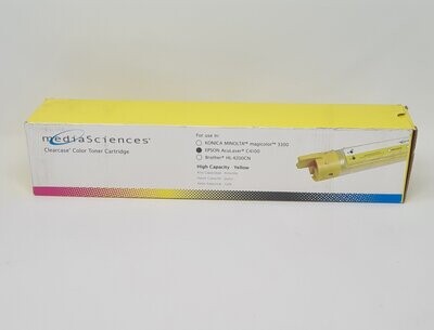 Media Sciences Compatible Epson AcuLaser C4100 High Capacity Toner Cartridge Yellow (S050148 )