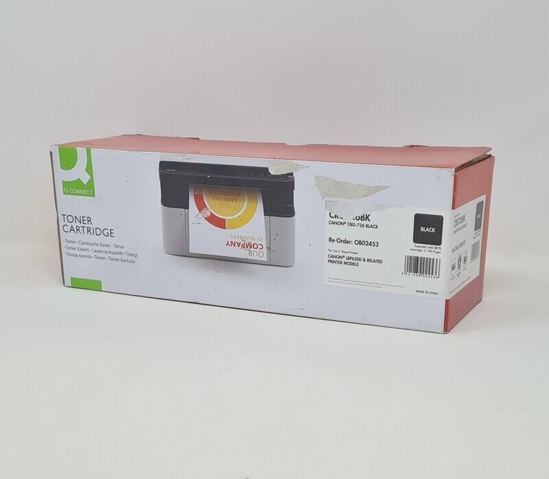 Canon CRG-726 Compatible Q-Connect Toner Cartridge Black (3483B002AA)