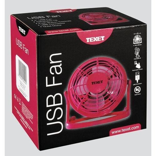Texet 4" Mini USB Fan