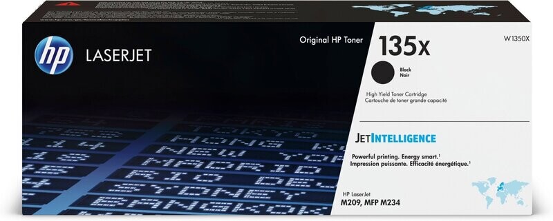 Genuine HP 135X High Yield Black Toner Cartridge (W1350X)