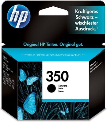 Genuine HP 350 Black Ink Cartridge Out of Date (2013)