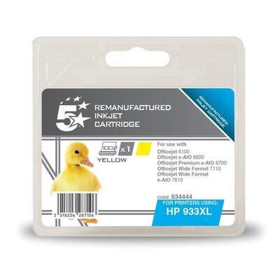Compatible 5 Star HP 933XL Yellow Ink Cartridge