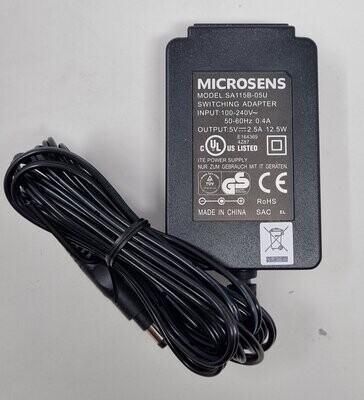 Microsens Switching Adapter Model SA115B-05U 5V-2.5A 12.5W