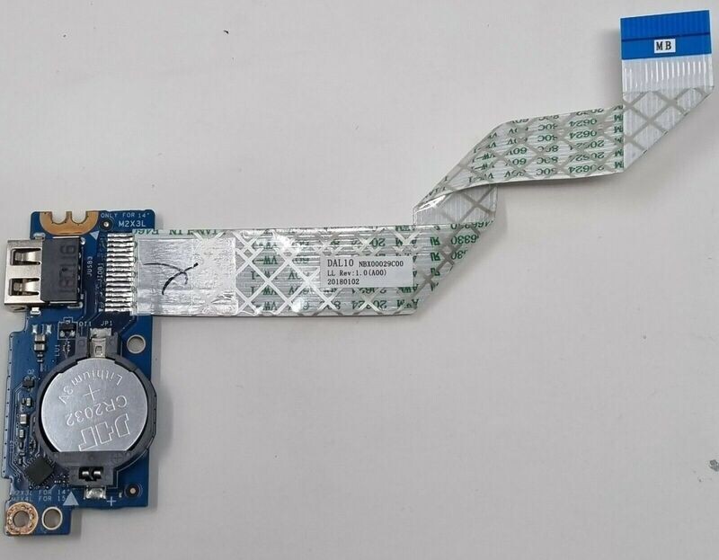 Used Dell Latitude 3490 USB Card Reader IO Board 0JXKP3
