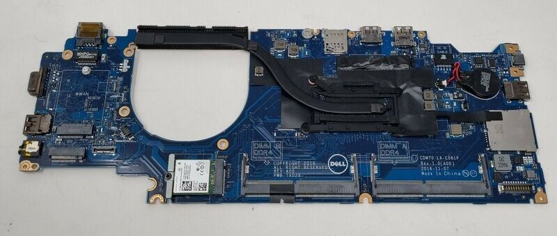 Used Dell Latitude 5480 i5 Motherboard 0P1PH4 with Heatsink No Fan