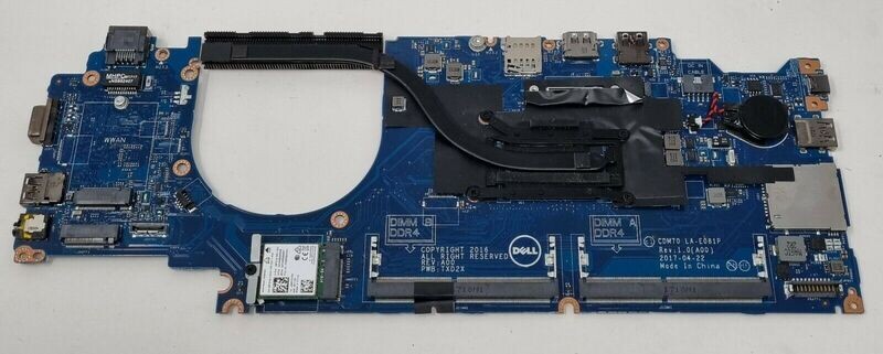 Used Dell Latitude 5480 i5 Motherboard 0HHY6K Heatsink (No Fan)