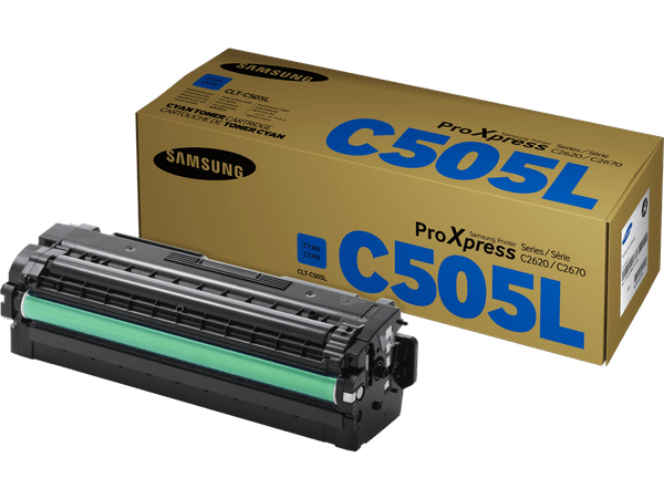 Genuine Samsung CLT-C505L/ELS Cyan Toner Cartridge