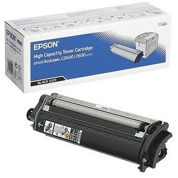 Genuine Epson C2600/2600 Toner Cartridge High Capacity Black (C13S050229)
