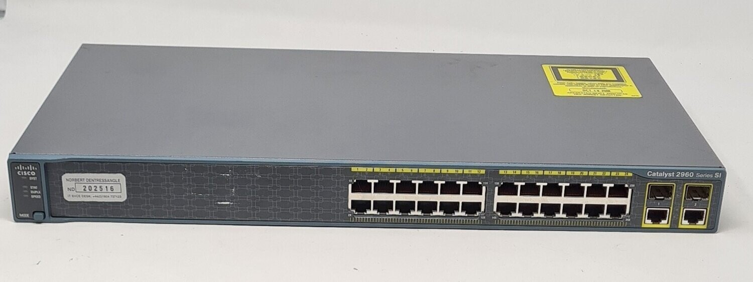 Tested Cisco Catalyst 2960-S Series Switches 24 ports (WS-C2960-24TC-S VO3)