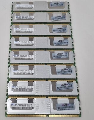Used 8 x Samsung M395T2953EZ4-CE65 1GB 2Rx8 PC2-5300F-555-11-B0 RAM Memory