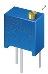 BOURNS 3266X-1-503LF Trimmer Resistors - Through Hole 1/4" 50Kohms 10% SQ W/Standoff Sealed
